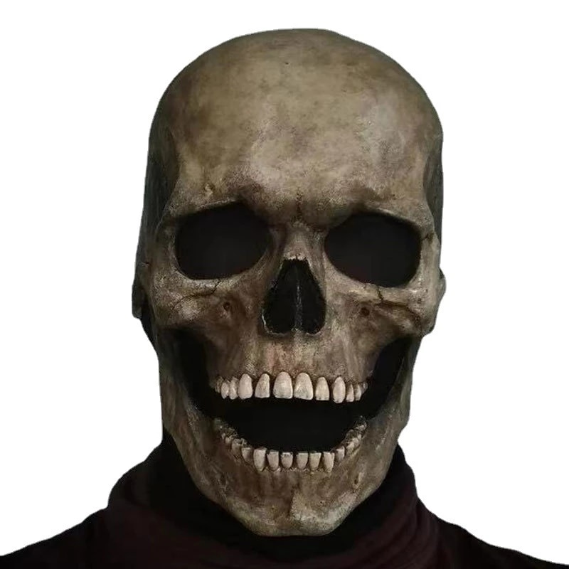 Creepy Halloween Human Skull Mask