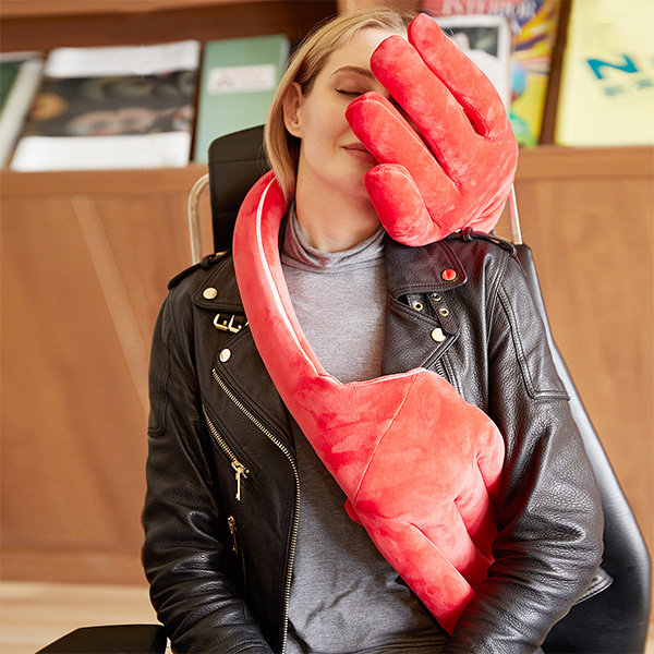 Hand Shaped Travel Pillow Phone Stand