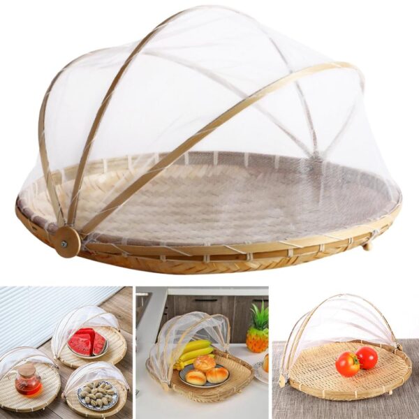 Anti-Mosquito Food Serving Tent Basket Tray