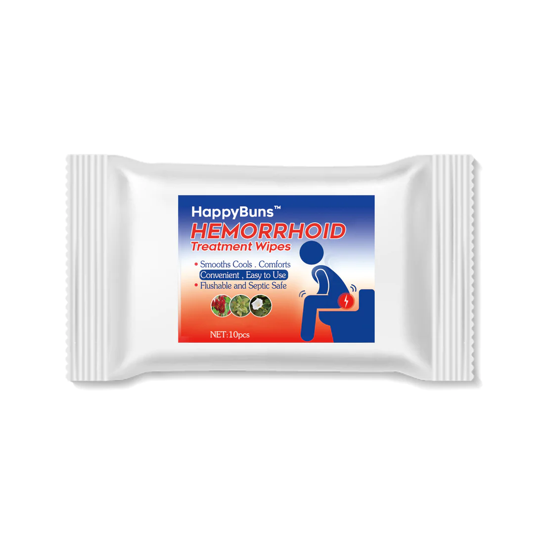 HappyBuns Hemorrhoid Treatment Wipes