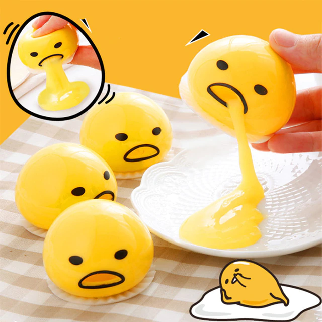 Puking Ball & Puking Egg Yolk Stress Ball