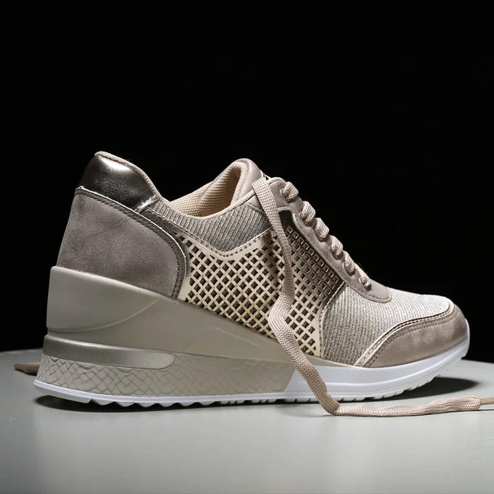 High Heeld Wedge Sneakers For Women