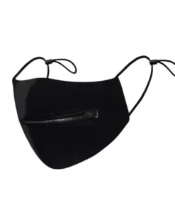 Solid Washable Zipper Mask