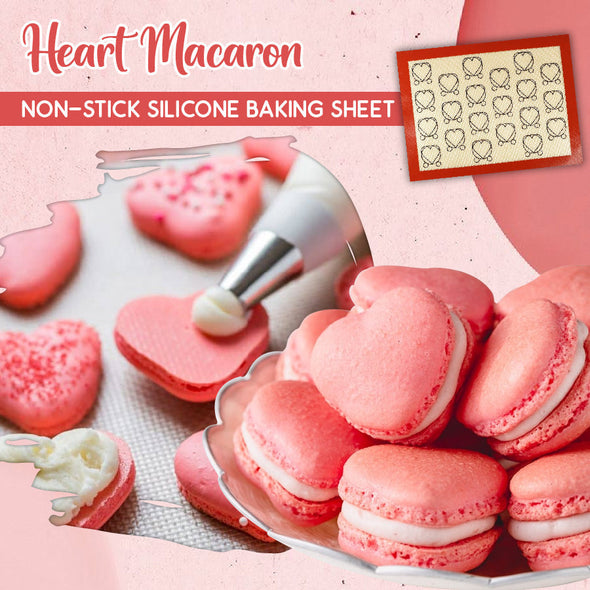 Heart Macaron Non-Stick Silicone Baking Sheet