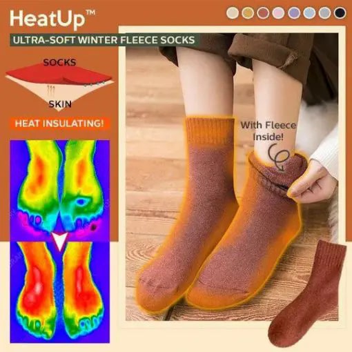 HeatUp Ultra-Soft Winter Fleece Socks