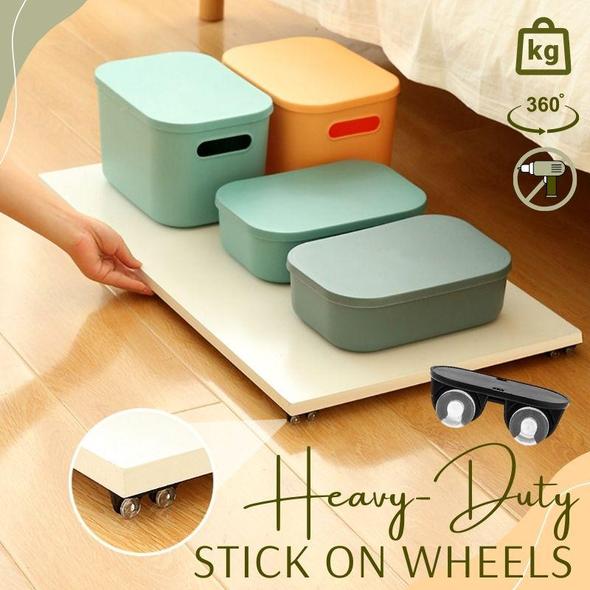 Heavy Duty Stick-On Wheels