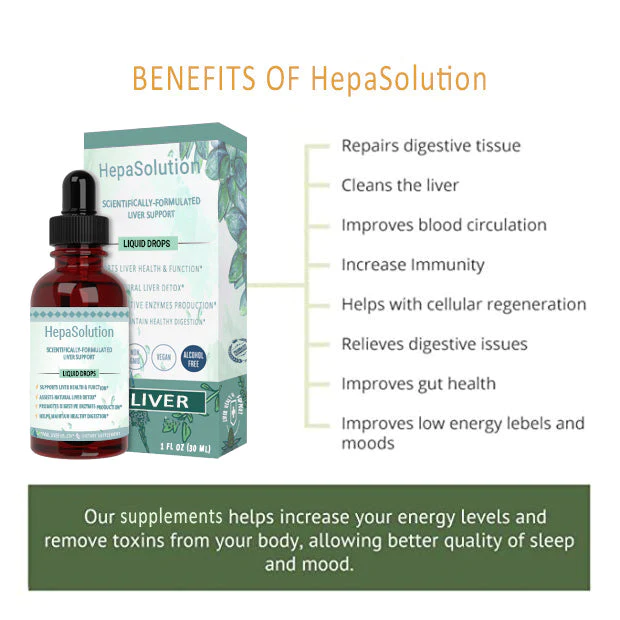 HepaSolutionŽ Powerful Antioxidant Liver Cleanse Detox and Repair Drops