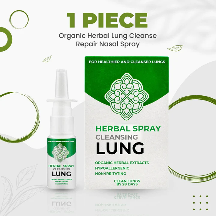 HerbClear Organic Herbal Lung Cleanse Repair Nasal Spray