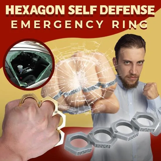 Hexagon Self Defense Emergency Ring