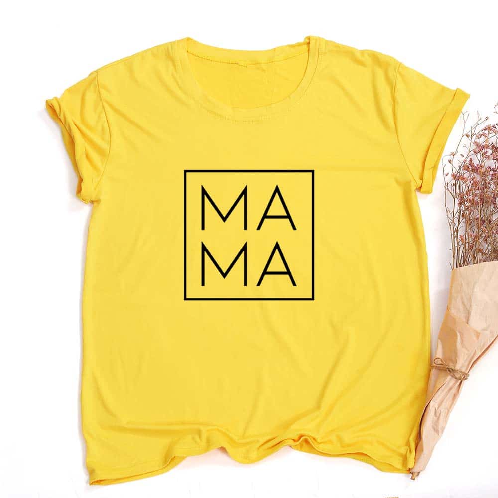 Mama Svg Print Women Summer T-shirt