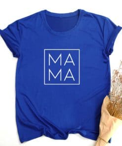 Mama Svg Print Women Summer T-shirt