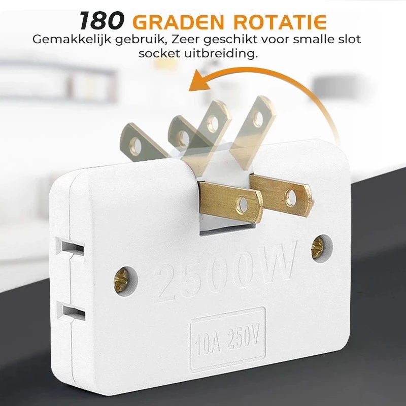 3 In 1 Rotatable Socket Converter