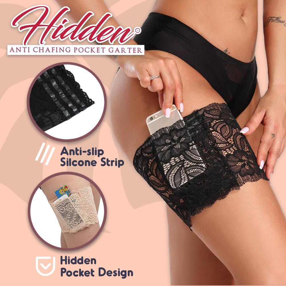 Hidden Anti Chafing Pocket Garter