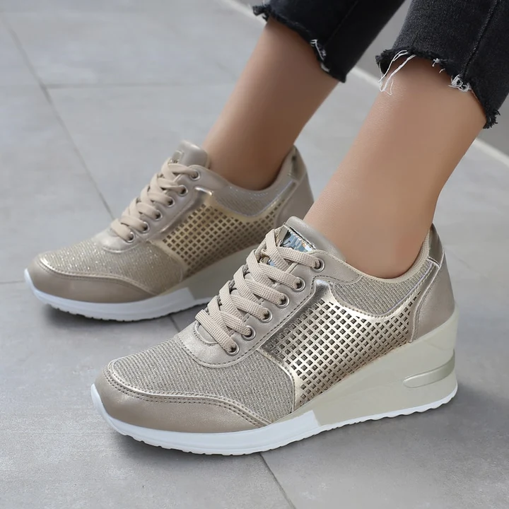 High Heeld Wedge Sneakers For Women