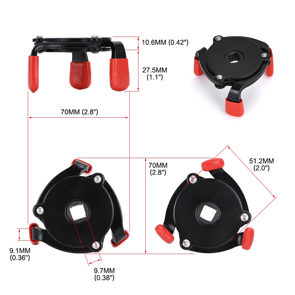 3 Jaw Oil Filter Wrench