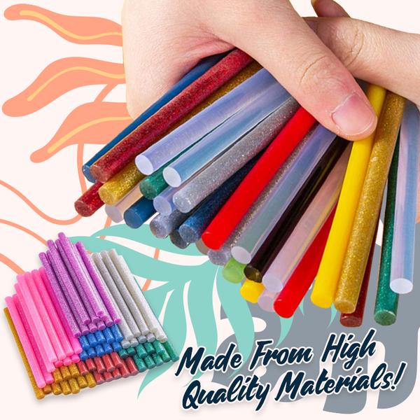 Glittering Powder Hot Melt Glue Sticks