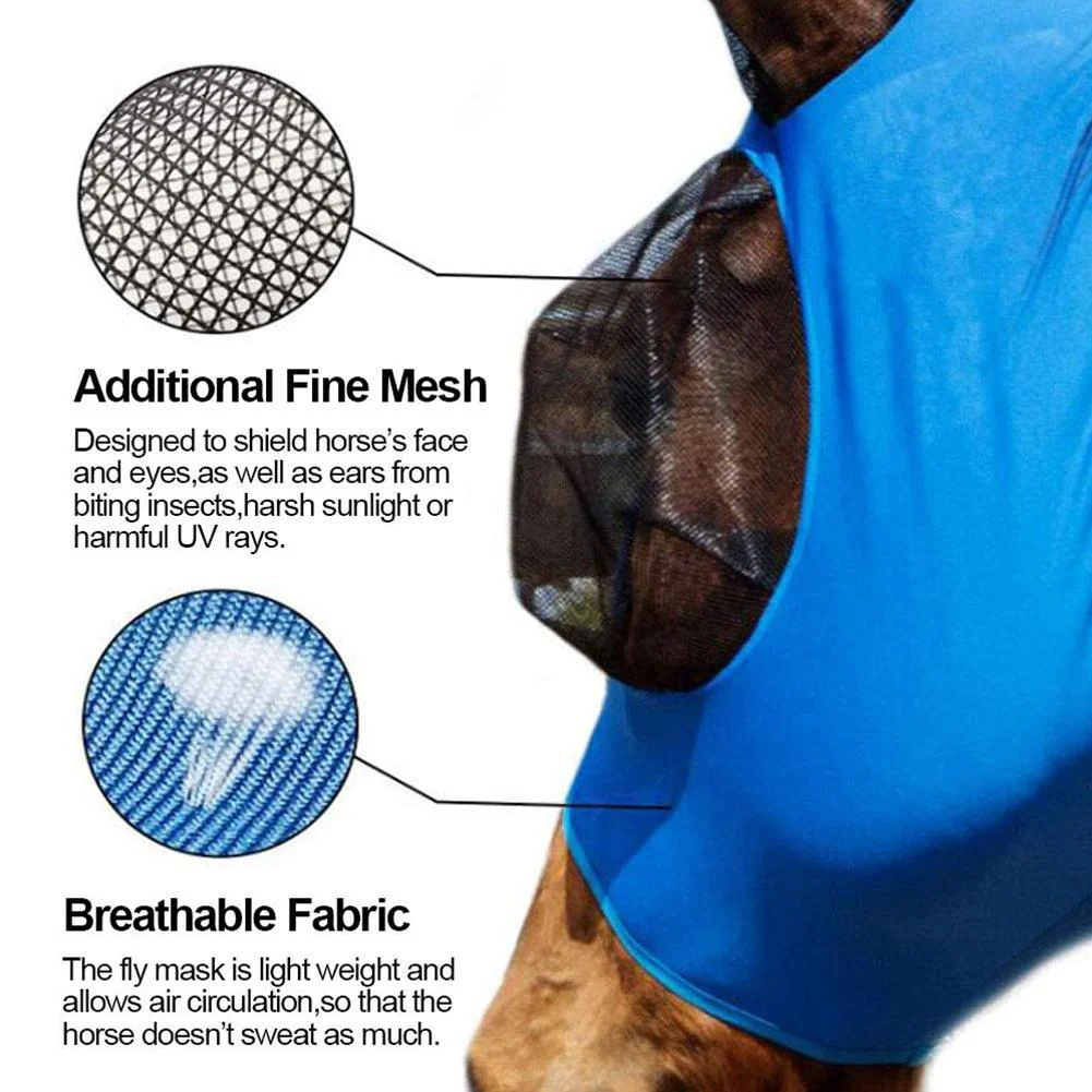 Equine Mask Anti-Fly Mesh