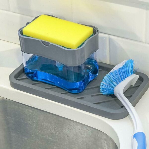 Hot 2 in 1 Sponge Rack Soap Dispenser