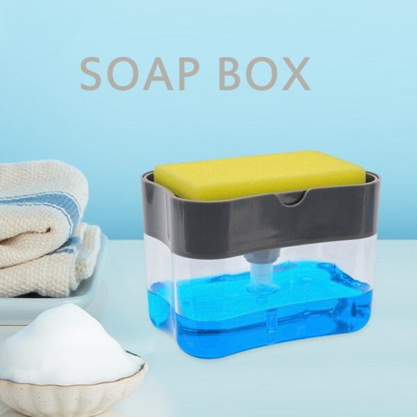 Hot 2 in 1 Sponge Rack Soap Dispenser