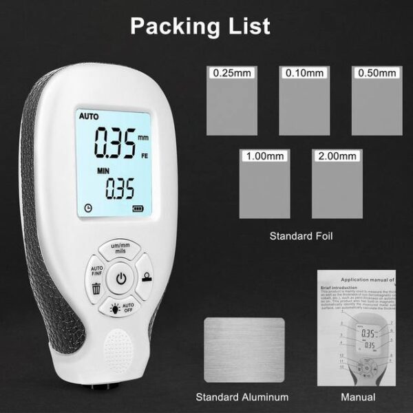 Digital Coating Thickness Gauge for Cars