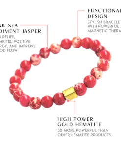 Hyolistic Pink Sea Sediment Jasper Band