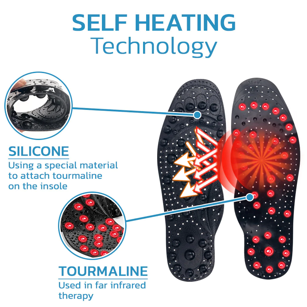 TourmaRelax TitanVein Far Infrared Acupressure Insoles