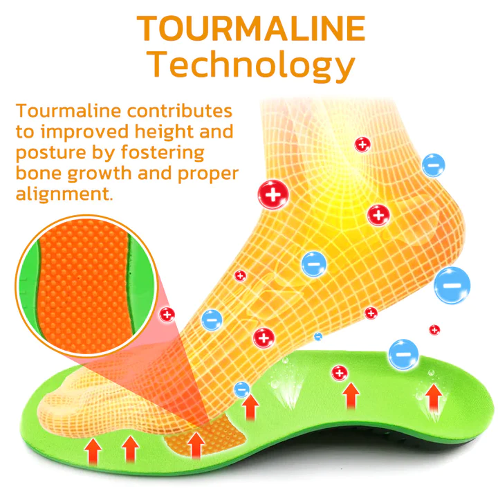 GFOUK BowlegOut Tourmaline Alignment Calcium Insoles