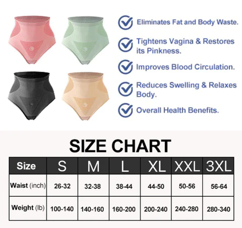 GrafitGraphene Honeycomb Vaginal Detox & Body Slimming Briefs