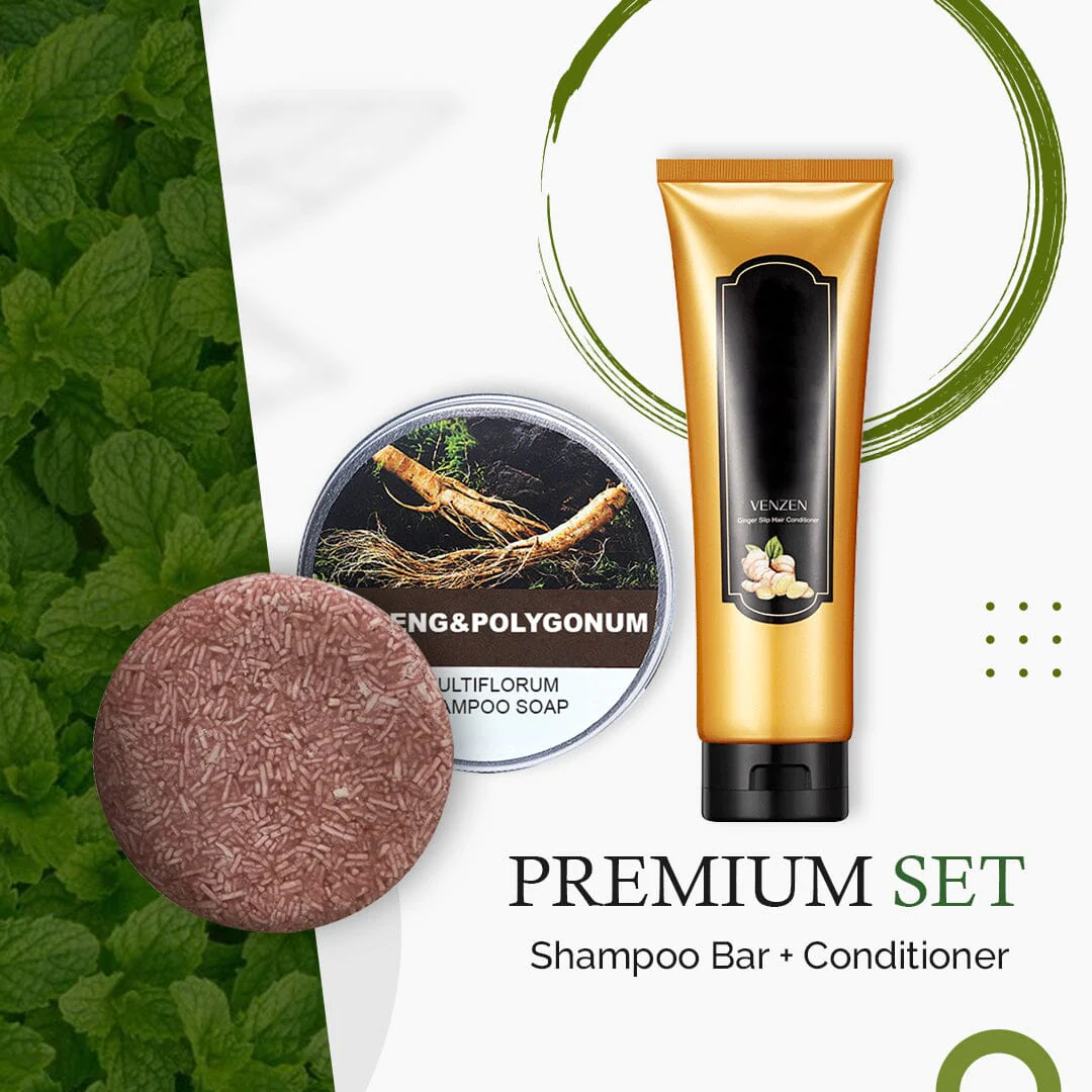 REFRESSPRO Hair Darkening Shampoo Bar Set