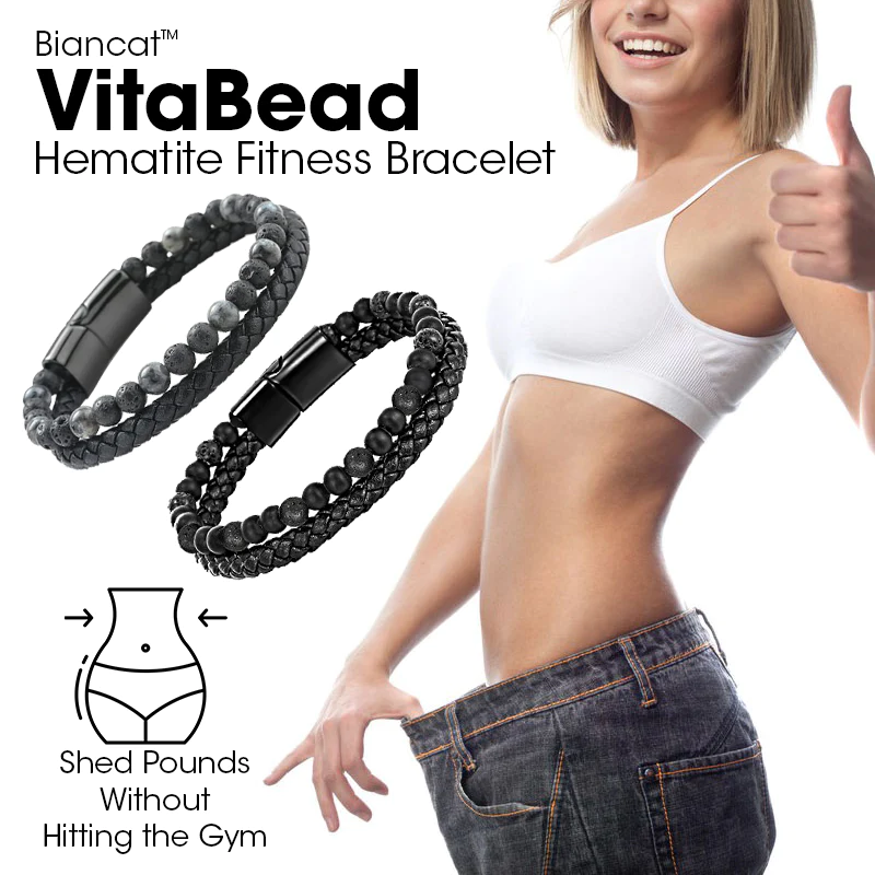 Biancat VitaBead Hematite Fitness Bracelet