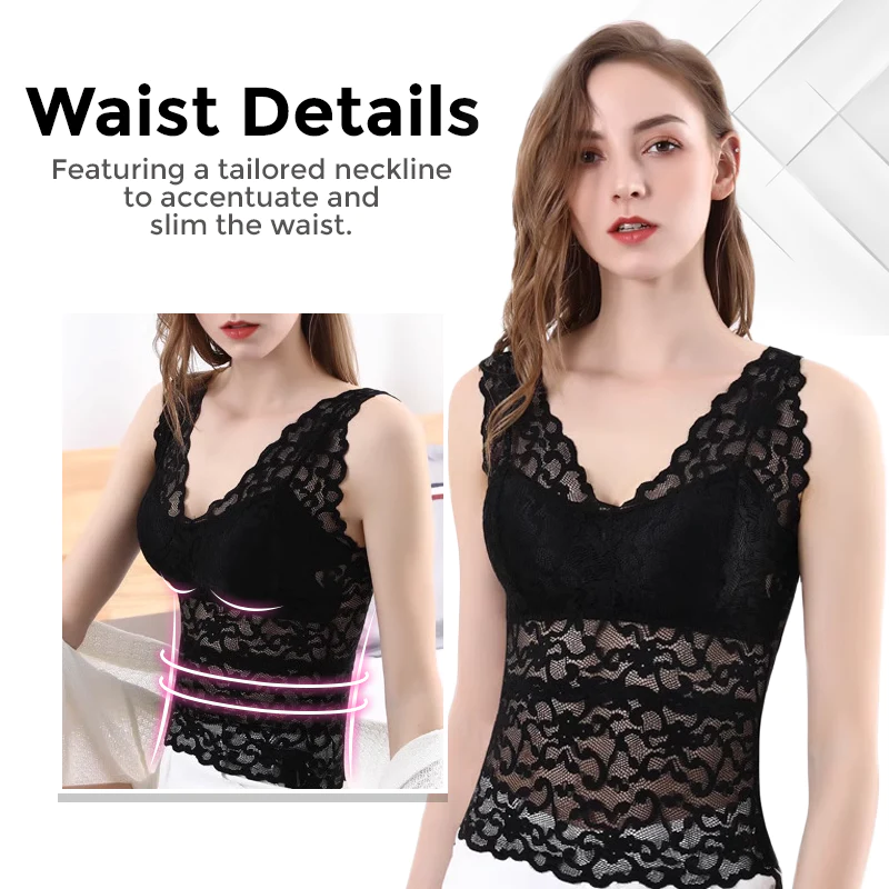 Biancat LymphVive Wireless Tank Top Lace Bra