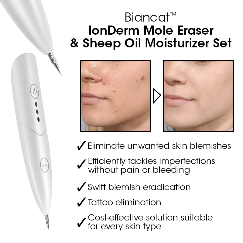 Biancat IonDerm Mole Eraser & Sheep Oil Moisturizer Set