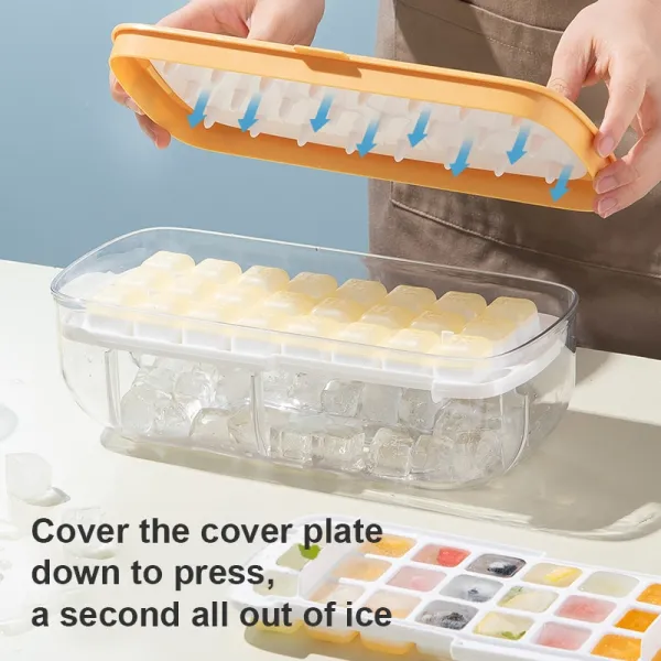 Press Type Ice Cube Maker