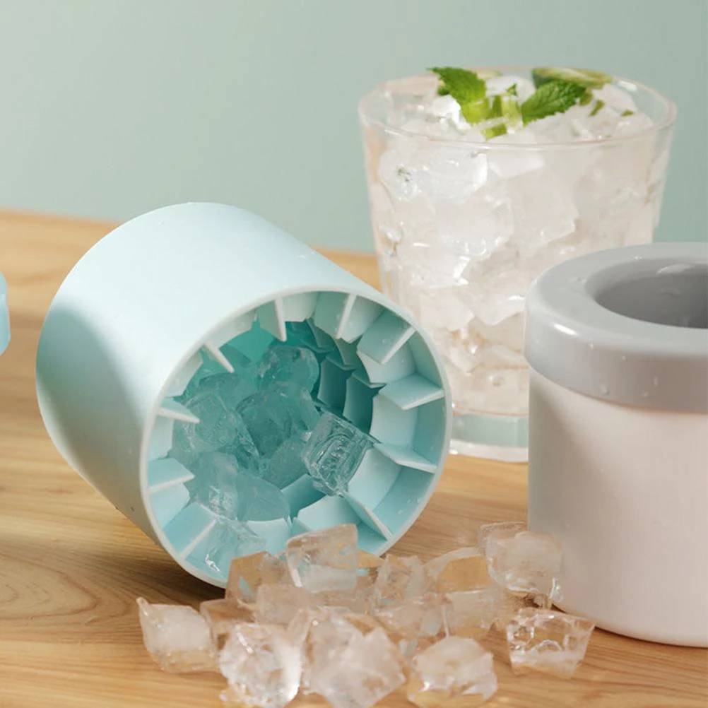 Portable 2 In 1 Ice Bucket Mold With Lid