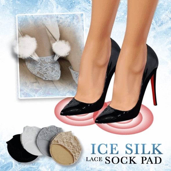 Ice Silk Lace Sock Pad