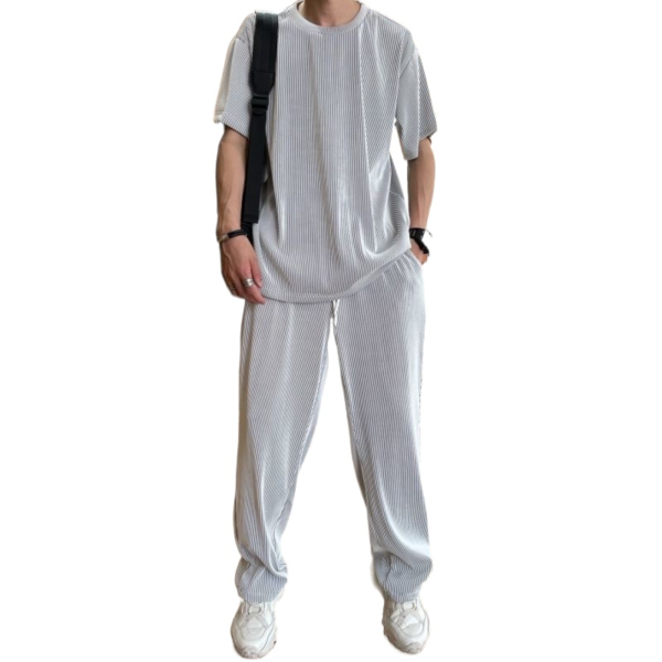 Ice Silk Male Casual Suit