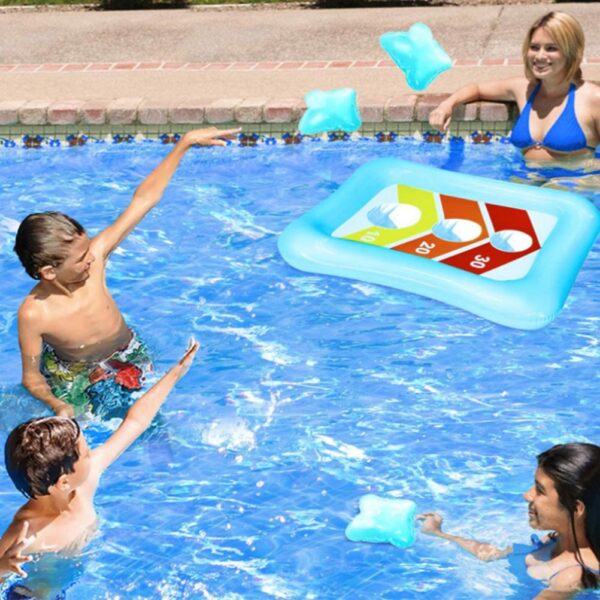 Summer Inflatable Ring Toss Pool Game