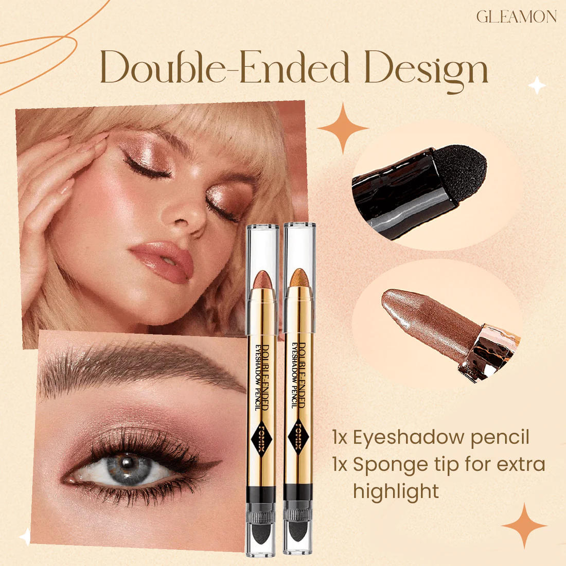 Gleamon Double-ended Eyeshadow Pencil