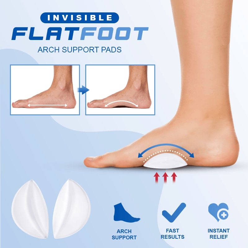 Invisible Flat Foot Arch Support Pads