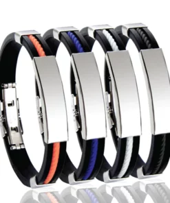 Oveallgo Apus Ion SCI Therapeutic Lympunclog Titanium Wristband