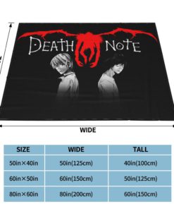 Japanese Anime Death Note Rug or Blankets