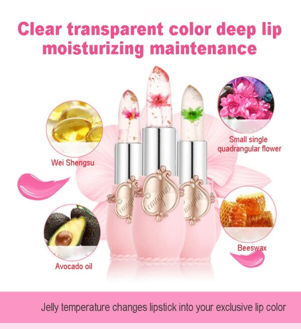 Crystal Jelly Flower Color Changing Lipstick