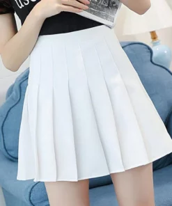 Sexy Korean Teenager High Waist Plaid Skirts