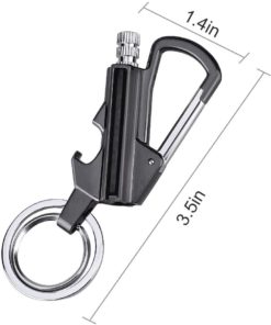 Keychain Flint Fire Starter and Bottle Opener