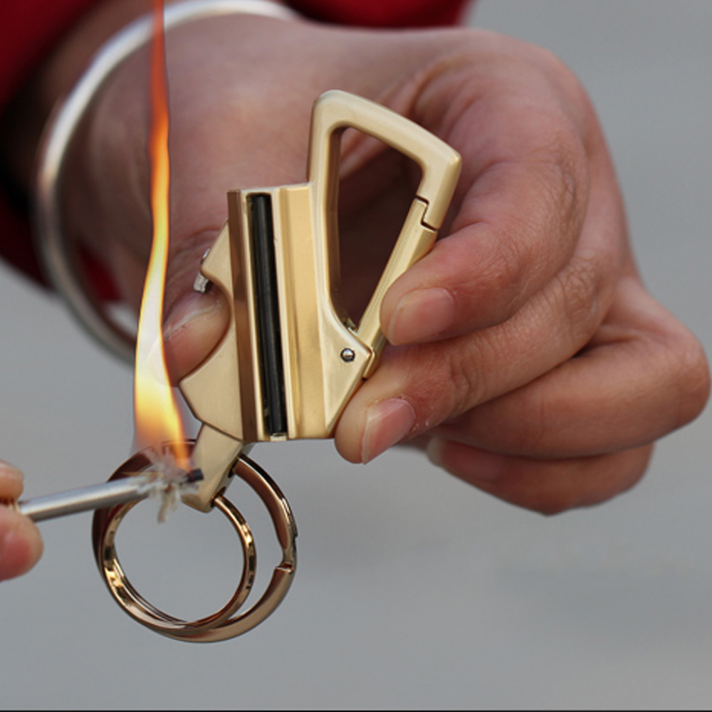 Keychain Flint Fire Starter and Bottle Opener