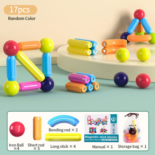 Magnetic Construction Stick Building Blocks Set