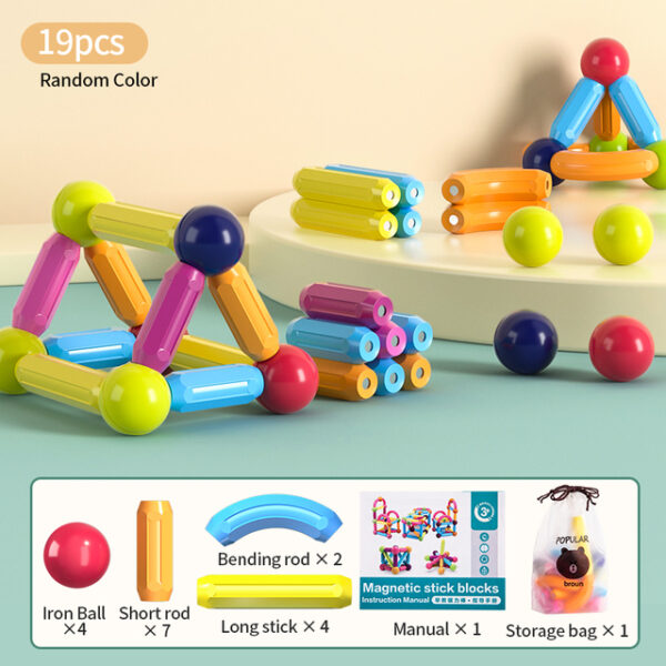 Magnetic Construction Stick Building Blocks Set