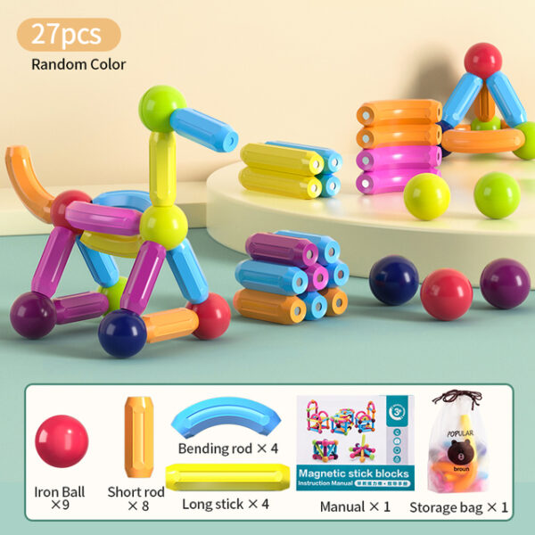 Magnetic Construction Stick Building Blocks Set