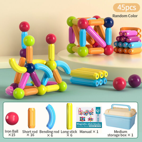 Magnetic Construction Stick Building Blocks Set