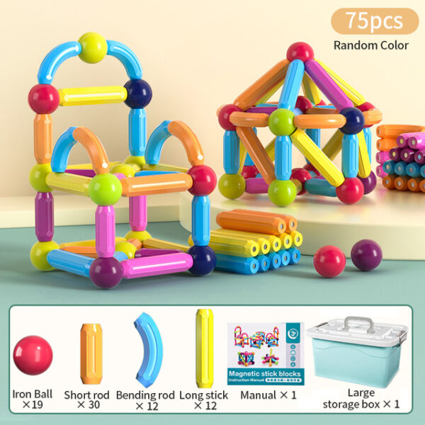 Magnetic Construction Stick Building Blocks Set